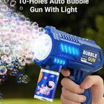 🚀 Pistola de Burbujas Automática Rocket – ¡Diversión Sin Fin al Aire Libre! 🫧✨